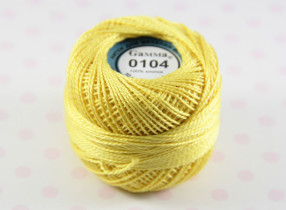 Пряжа Ирис 100% хлопок 10г 82м №0104 желтый