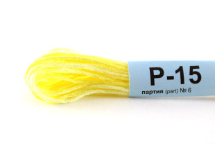 Мулине меланж Р-15 яр.желтый-бл.желтый