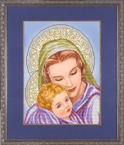 Рисунок на ткани для вышивки бисером  К-3119 Мамина любовь и нежность