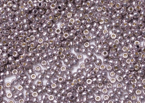 Бисер Япония круглый 11/0 10 г PF0554 гальванизированный, сирень