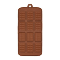 Форма силиконовая "S-CHIEF" для конфет SPC-0115 23 x 10.7 x 0.5 см "маленькая шоколадка"-12 ячеек